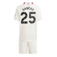 Dětský Fotbalový dres Manchester United Jadon Sancho #25 2023-24 Třetí Krátký Rukáv (+ trenýrky)